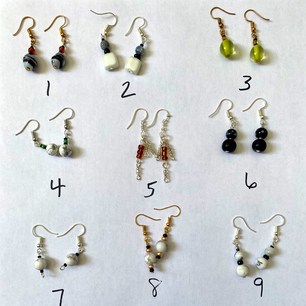 Various earrings